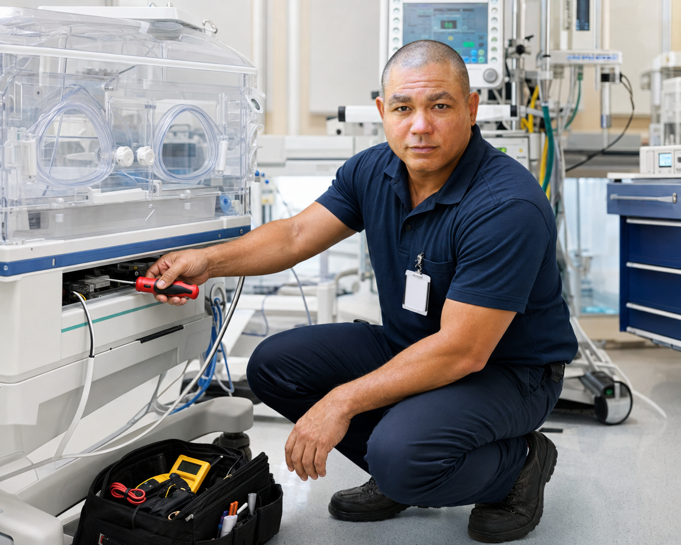 Devin Lockett, biomedical equipment technician